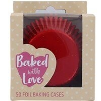 BWL - Red Foil Baking Cases -50mm - 50 Pack 50175 BWL - Red Foil Baking Cases -50mm - 50 Pack 50175