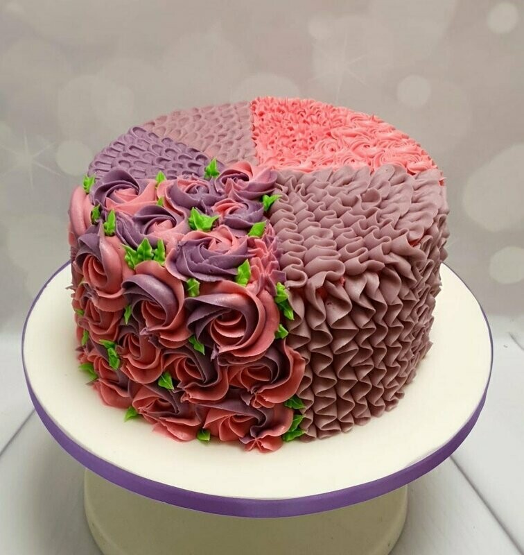 Buttercream Cake Techniques Course - Wednesday 3rd June - 6.30pm to 9.30pm