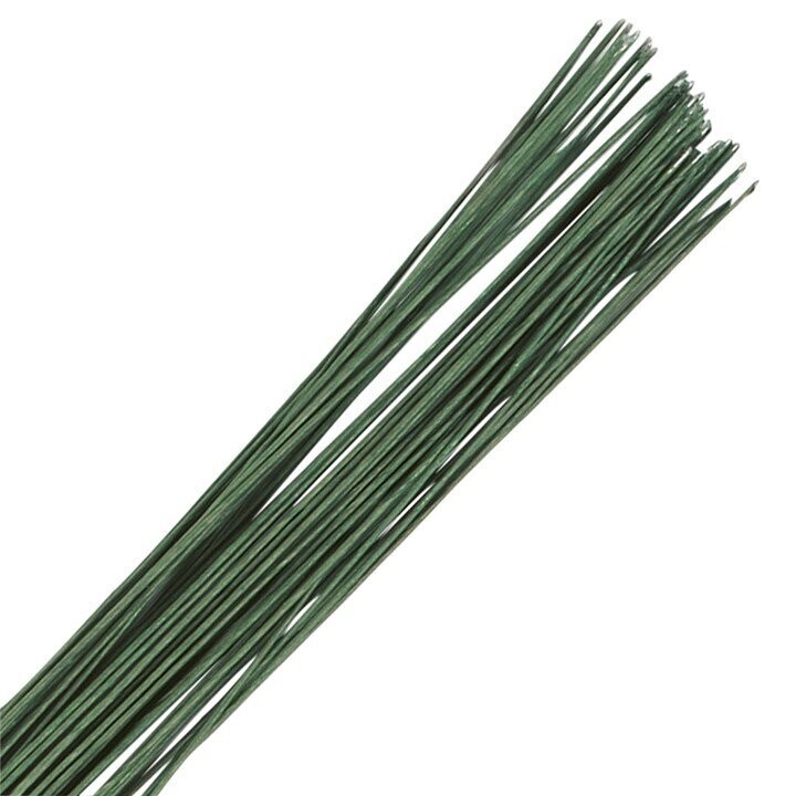 Dark Green Floral Wire - 18 Gauge (1.2mm) 1381G Dark Green Floral Wire - 18 Gauge (1.2mm) 1381G