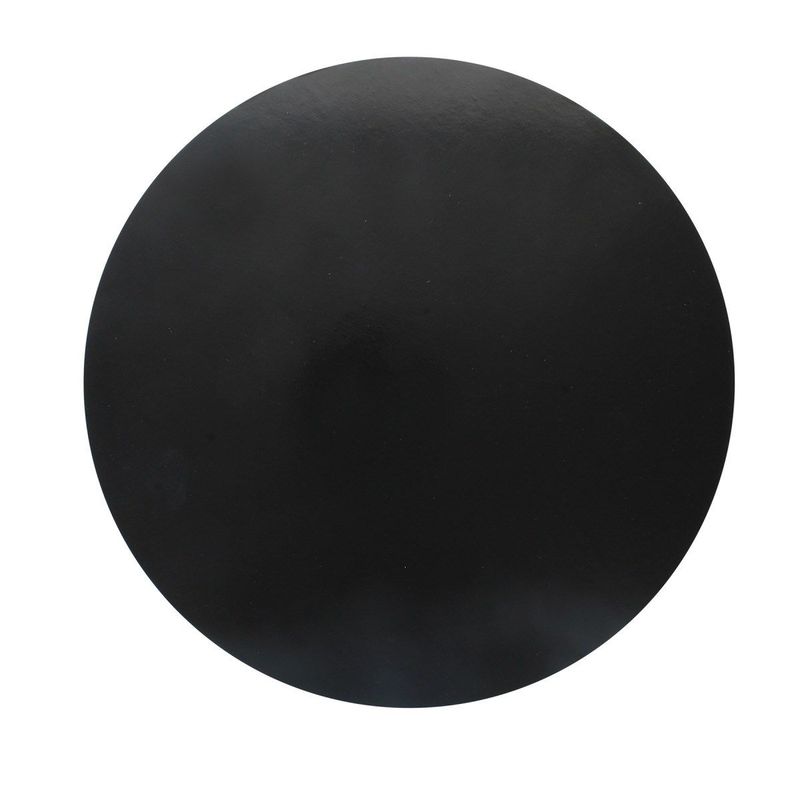 1 x 10" Black Gloss Masonite Cake Board 5mm thick - circa 254mm (10'')