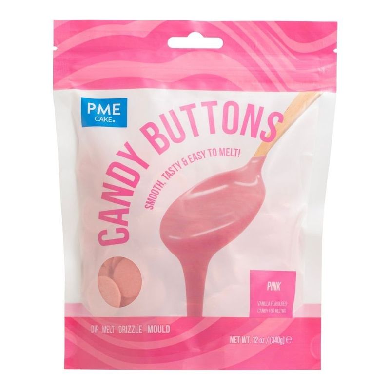PME Pink Candy Buttons 340g