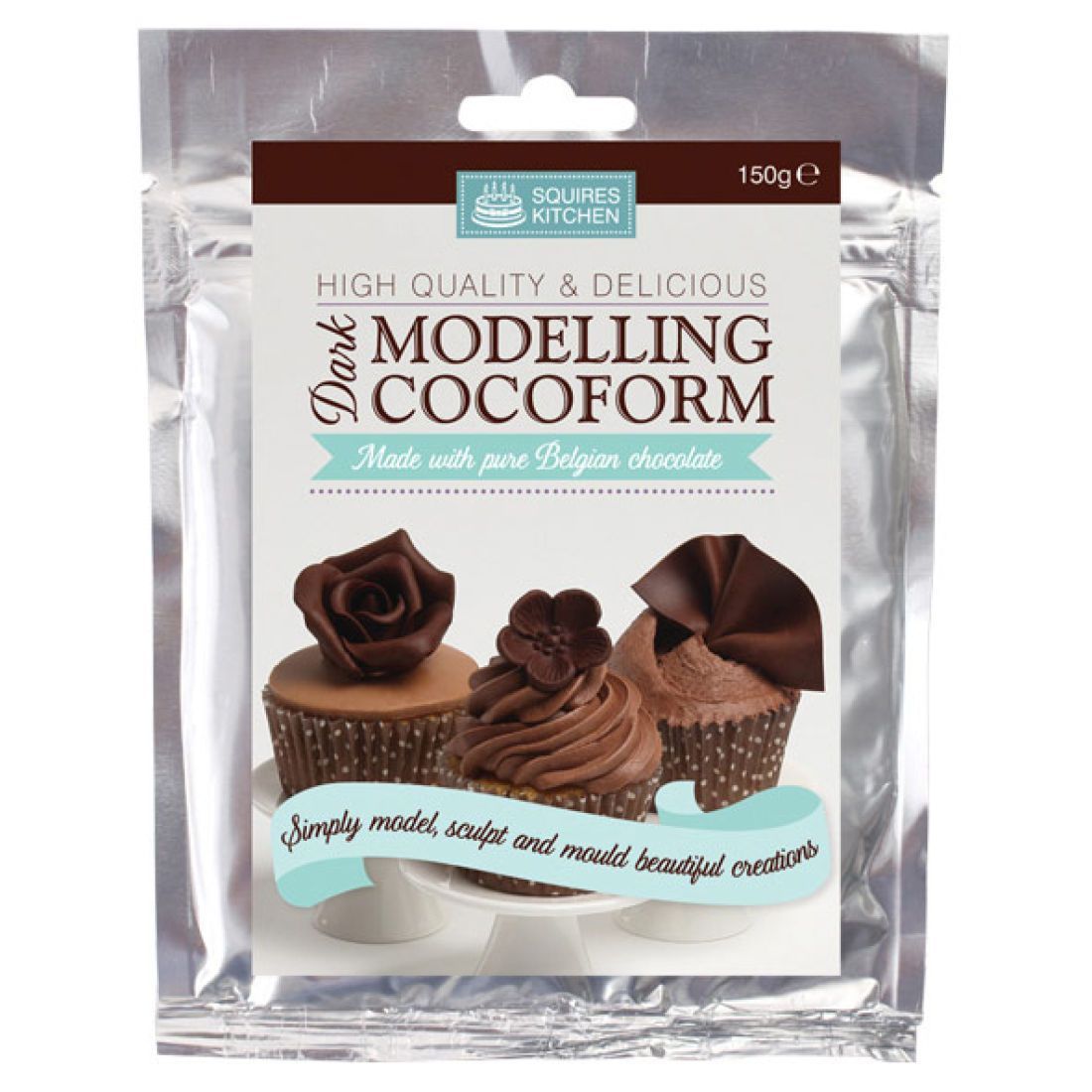 Squires Kitchen Dark - Cocoform Modelling Chocolate 150g