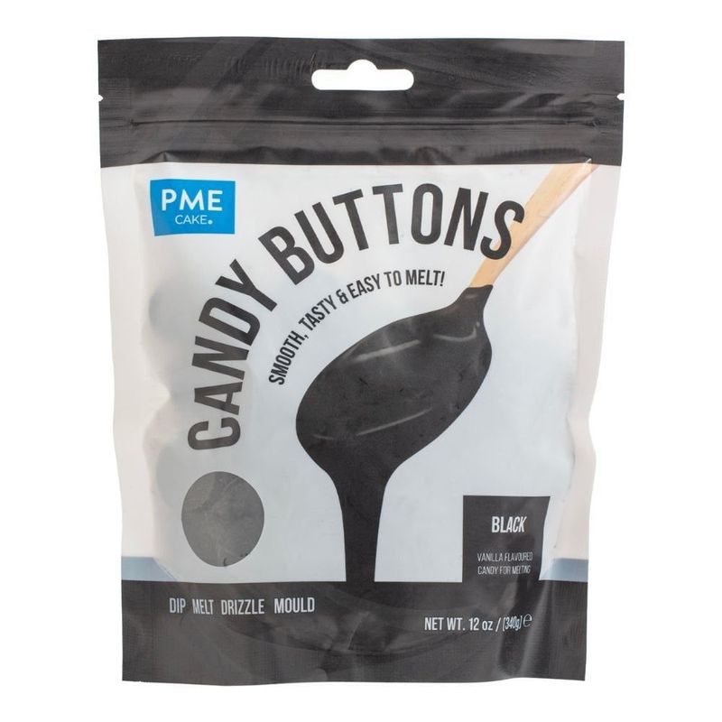 PME Black Candy Buttons 340g
