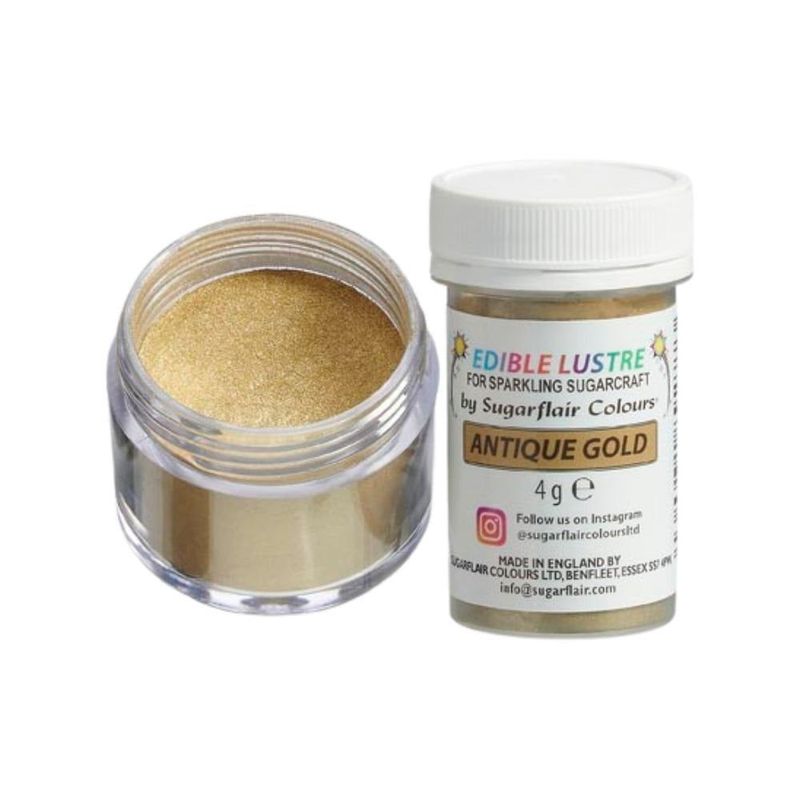 Sugarflair Antique Gold - Edible Lustre Dust 4g