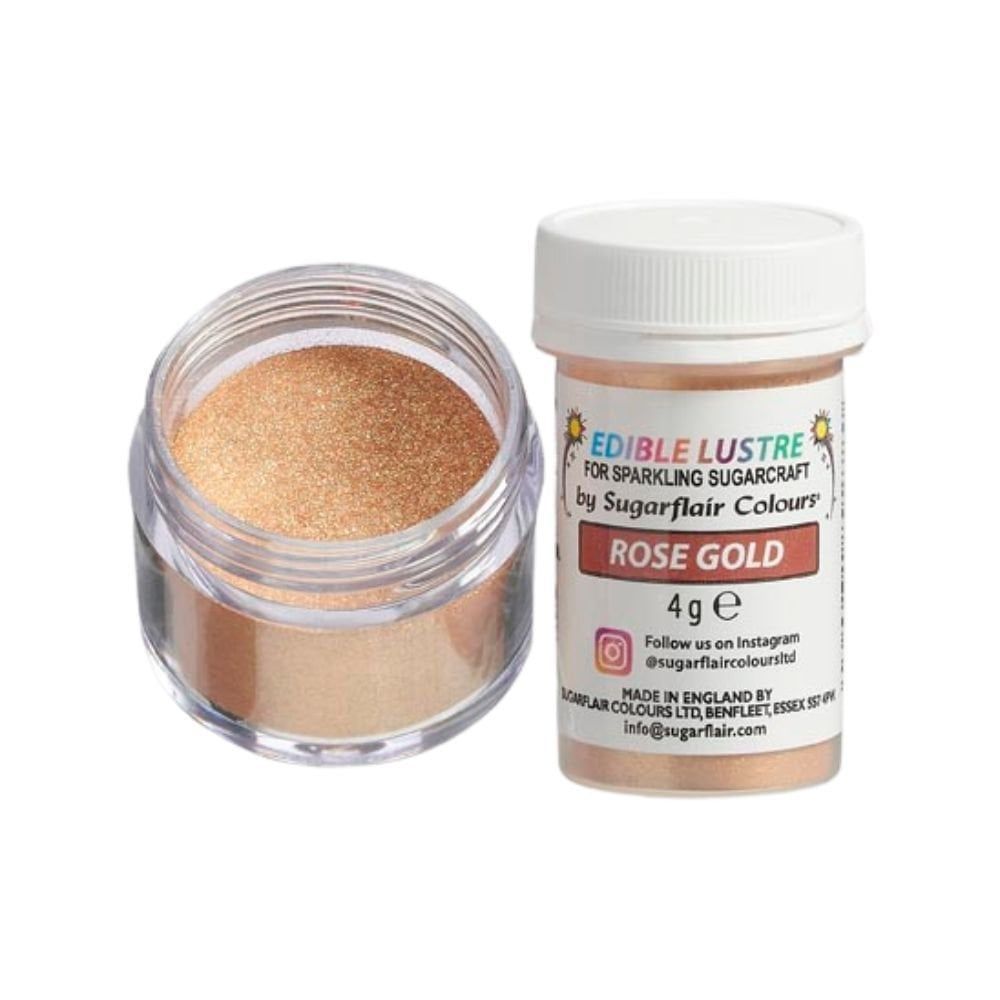 Sugarflair Rose Gold - Edible Lustre Dust 4g Sugarflair Rose Gold - Edible Lustre Dust 4g