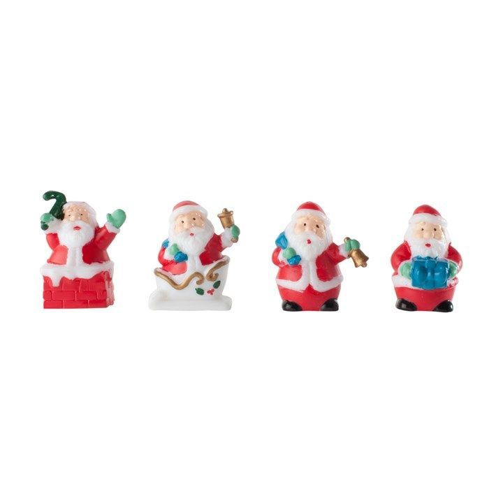 Plastic Santa's Assorted x1