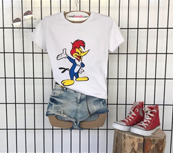 Women&#39;s Printed White T-Shirt
