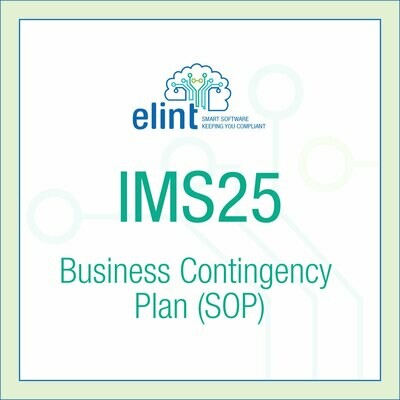 IMS25 Business Contingency Plan (SOP) IMS25 Business Contingency Plan (SOP)