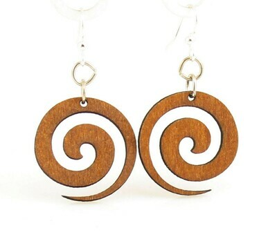 Green Tree Jewelry - Spiral Blossoms Earrings