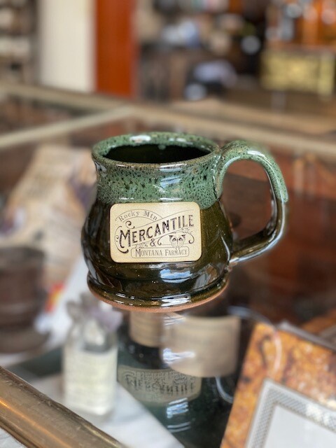 Montana Farmacy Green Mug Clay Cup