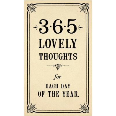 365 Lovely Thoughts Vintage Pad
