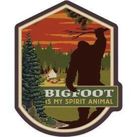 Bigfoot is My Spirit Animal  Sticker