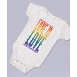 Love is Love Organic Baby Bodysuit
