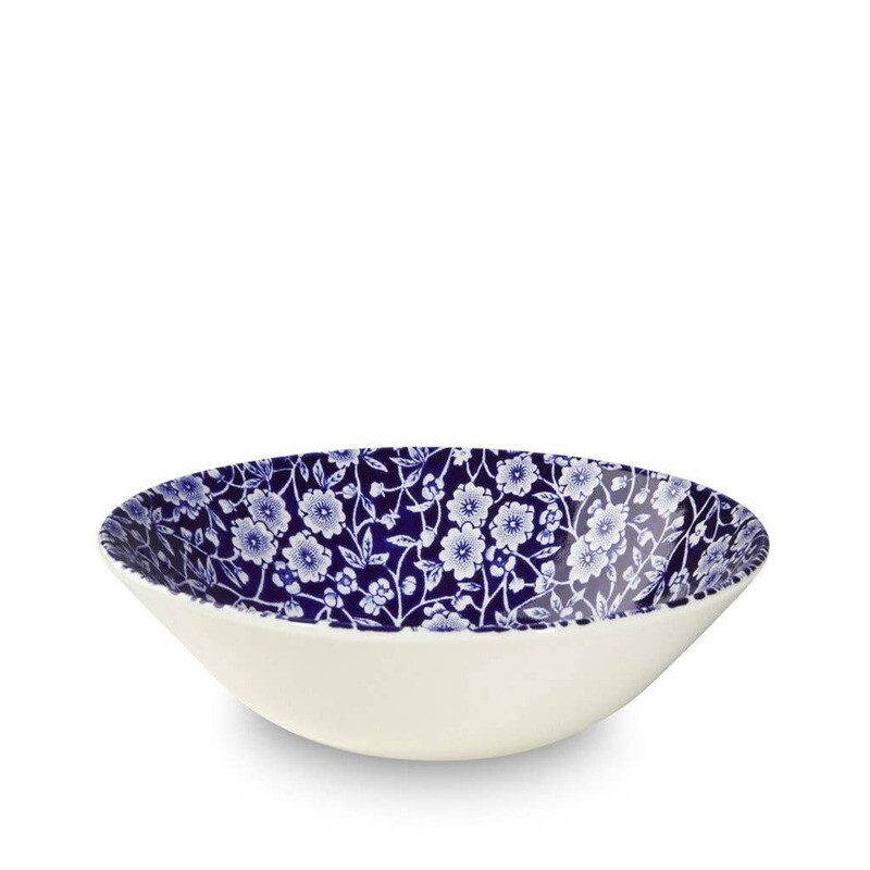 Blue Calico Cereal Bowl 6.25&quot;