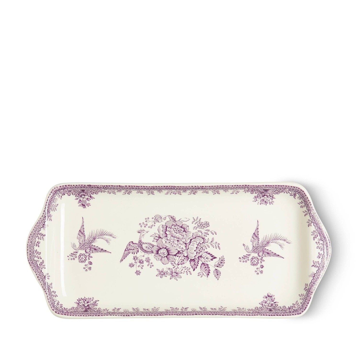 Plum Asiatic Pheasants Sandwich Tray 11&quot;