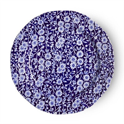 Blue Calico Plate - Medium 8.5"