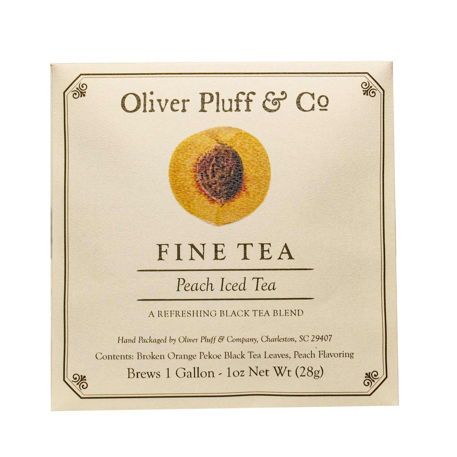 Oliver Pluff & Co - Peach Iced Tea - 1 Gallon Envelope