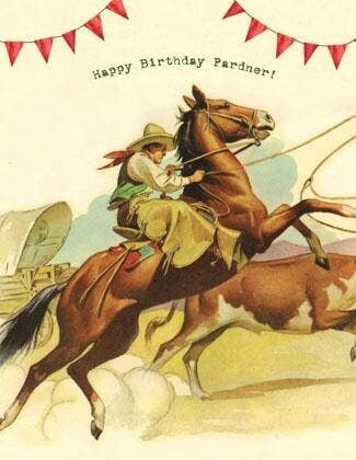 Happy Birthday Pardner Card