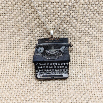 Typewriter Pendant Necklace