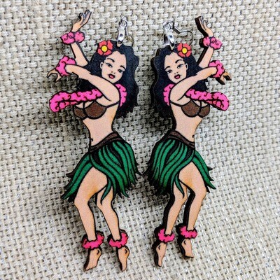 Hula Dancer Earrings