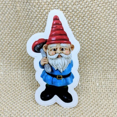 Garden Gnome Sticker / Vinyl Sticker