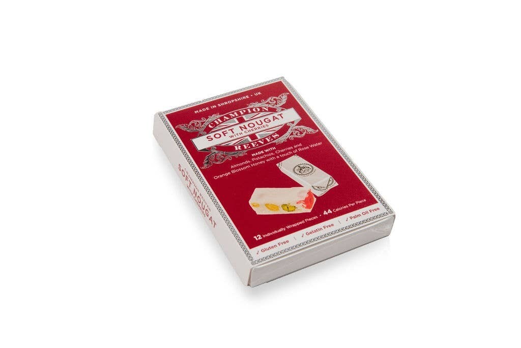 Champion Reeves - Soft White Nougat with Italian Rose Cherries