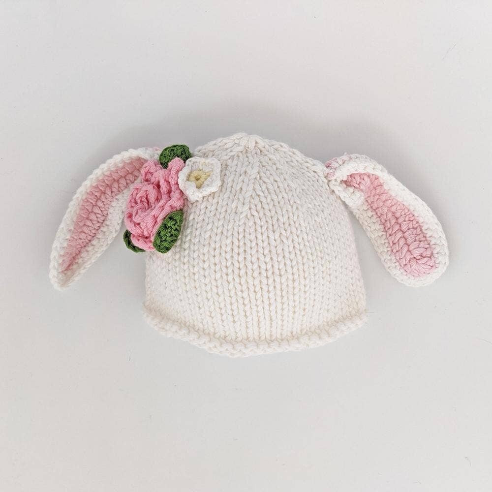 Newborn Lamb White Beanie Hat