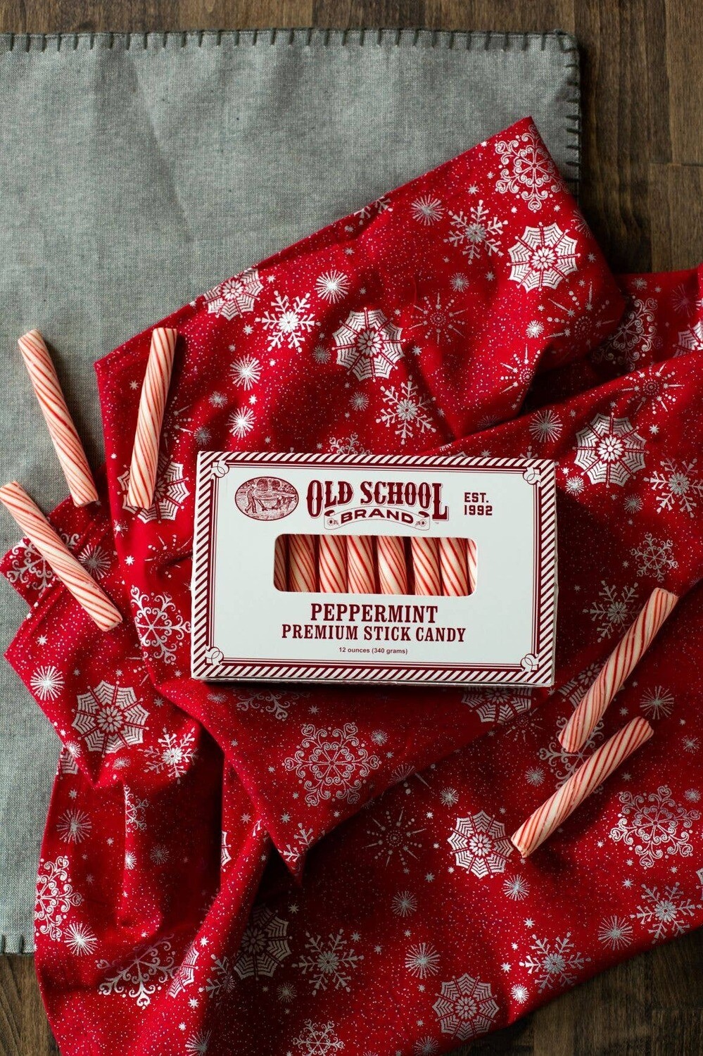 Old School Peppermint Stick Candy