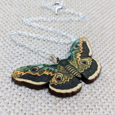 Green Moth Necklace