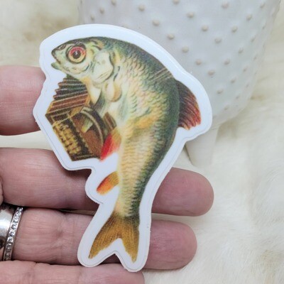 Accordion Fish Sticker