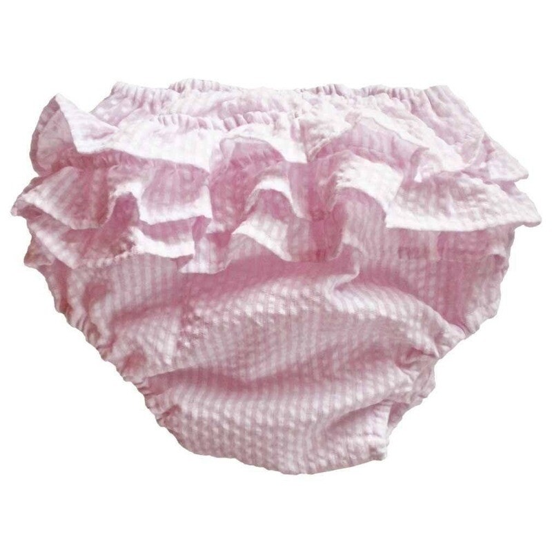 Pink Stripe Seersucker Bloomer