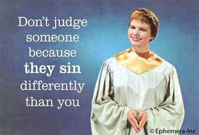 Magnet-Don't judge someone because they sin differently..