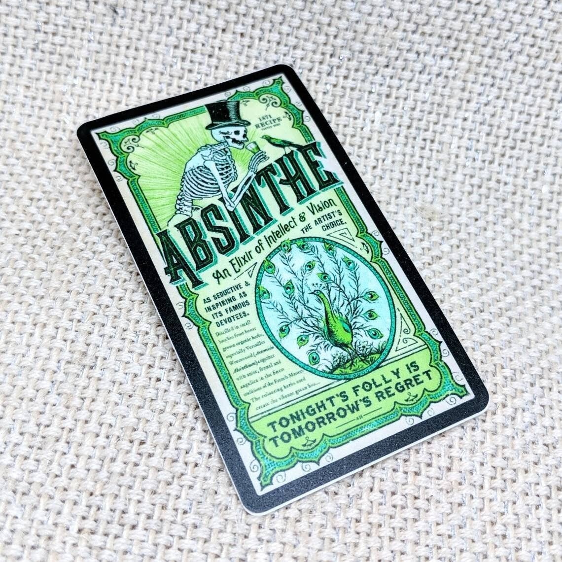 Absinthe Skeleton Sticker