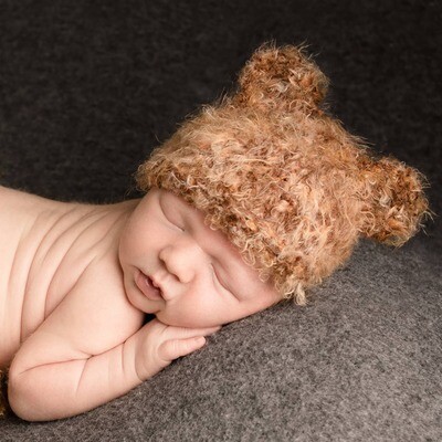 Newborn Brown Bear Hat 