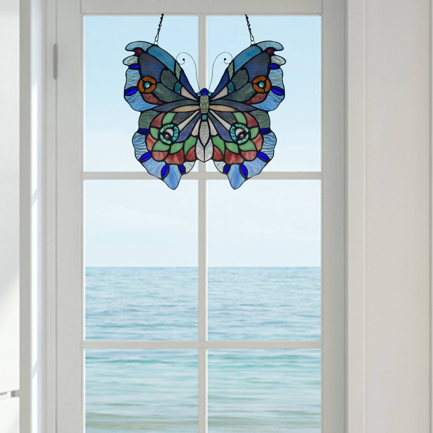 Grayson Purple Butterfly Window Panel