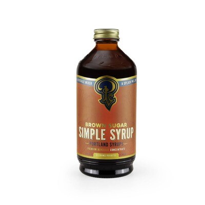 Brown Sugar Simple Syrup 12 oz - cocktail / mocktail mixer