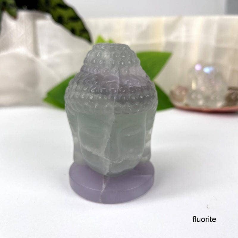 Carved Crystal Buddha Head
