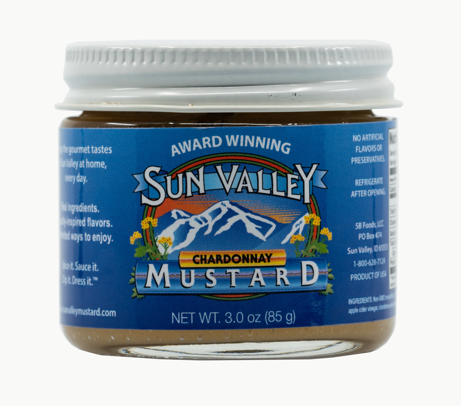 3.0 Oz Sun Valley Mustard - Chardonnay