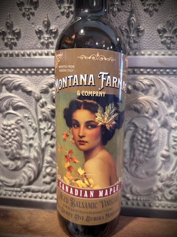 Canadian maple dark balsamic vinegar by Farmacy 375ml