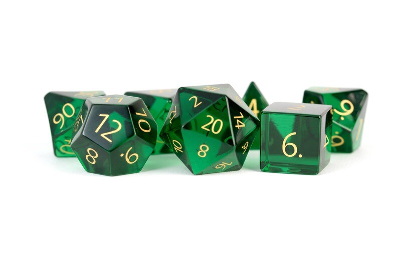 Birthstone Gemstone Dice Emerald