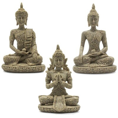 Sandstone Thai Buddhas - Set of 3
