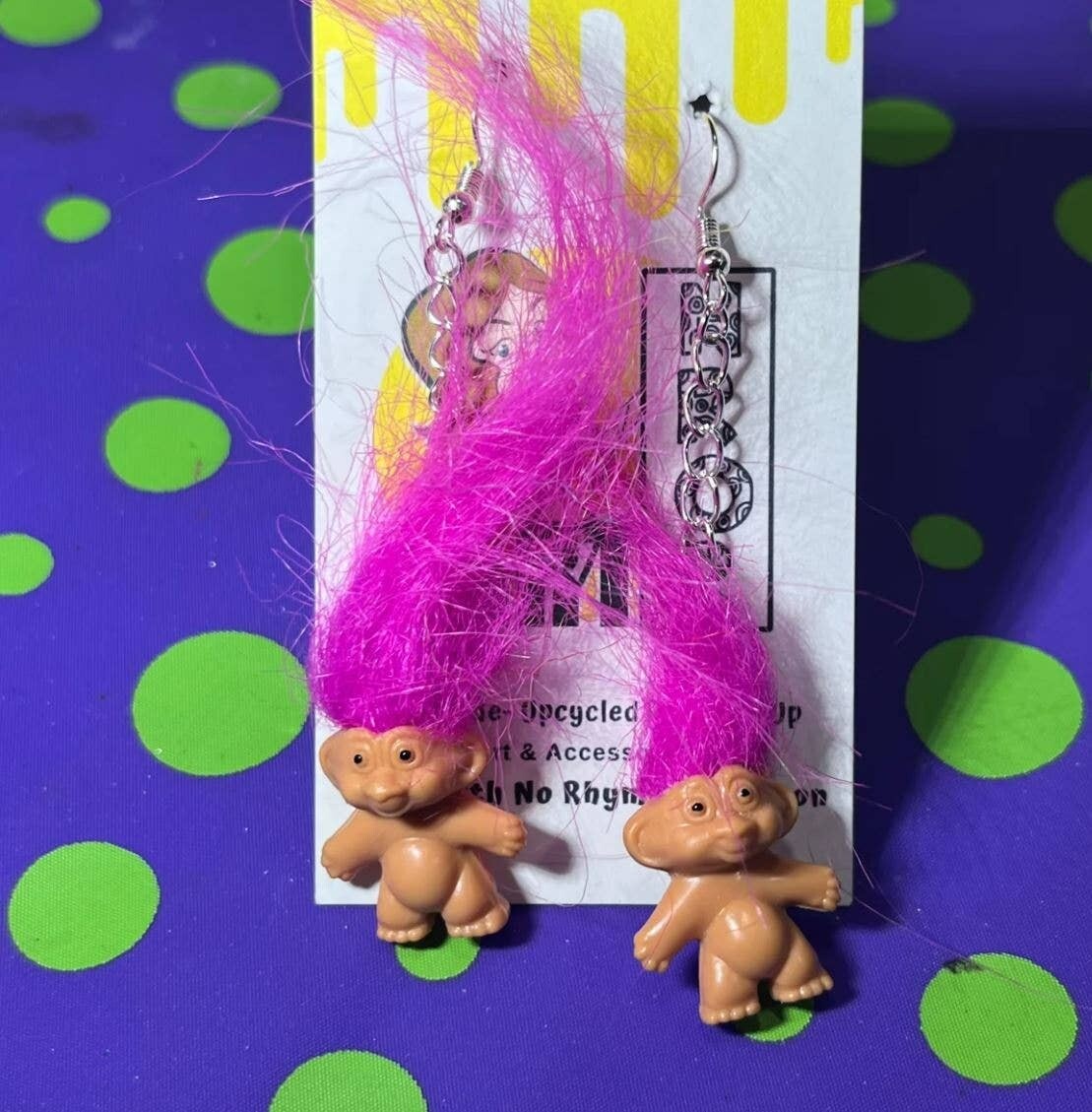 Troll Doll Earrings
