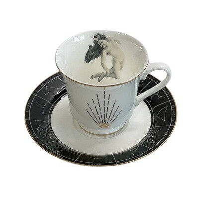 Astrological Lady Tea Cup and saucer