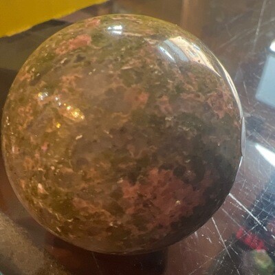 Unakite sphere