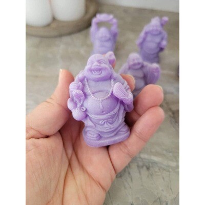 Laughing Buddha Figurines purple