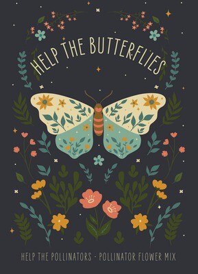Help Butterflies Help Pollinators - Wildflower Seed Packets