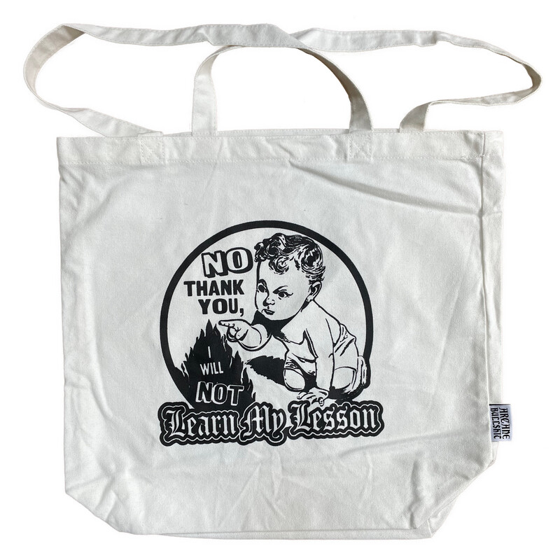&quot;Learn My Lesson&quot; tote bag