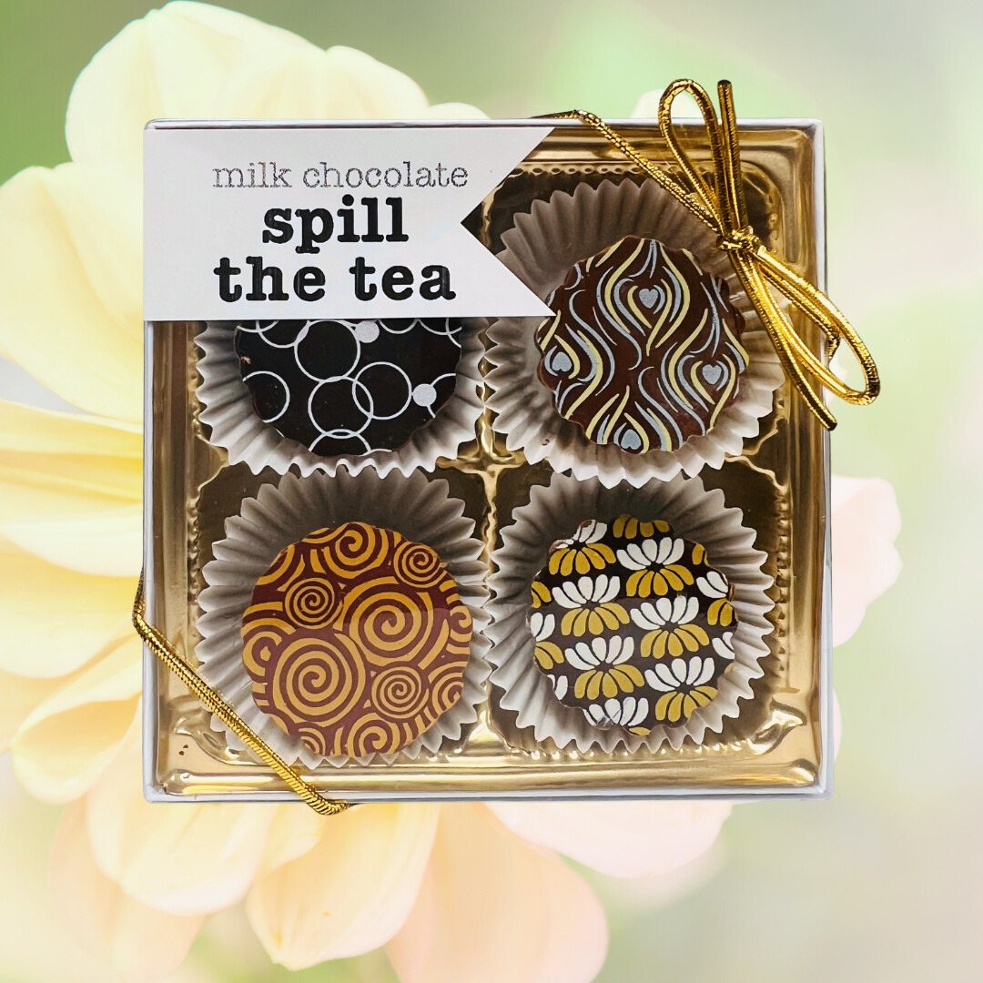 Spill the Tea - Milk & Dark chocolate tea-infused bonbons