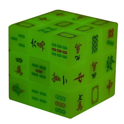 Glow in the Dark Mah Jong Rubik's Cube