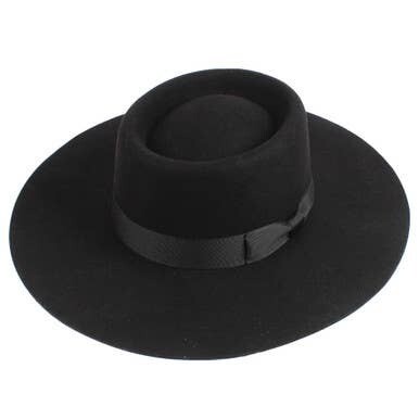Black the gambler western hat